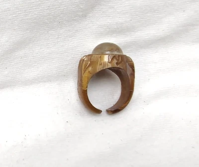Anillo premium Tom Mix Magic Light Tiger Eye Ralston 1950 Foto 1 de 3