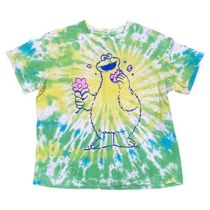 Camiseta Sesame Street Cookie Monster Talla Grande Tie-Dye Estilo Hippie Camiseta - Imagen 1 de 6