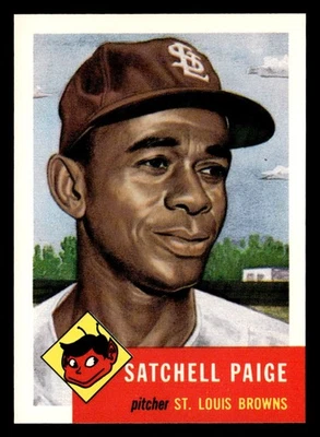 1991 Topps Archives 1953 #220 Satchel Paige - Image 1 of 2