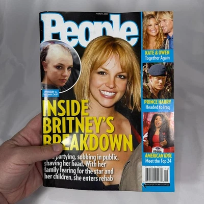 People Magazine March 2007 Britney Spears Breakdown Shaved Head Rehab - NO LABEL - Image 1 of 4
