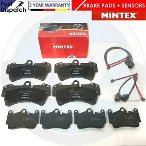 PARA PORSCHE CAYENNE VW TOUAREG AUDI Q7 PASTILLAS DE FRENO DELANTERAS TRASERAS TEXTAR SENSORES - Imagen 1 de 1