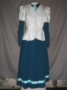 Victorian Dress Womens Edwardian Civil War Style Walking Suit Custom Designed - Picture 1 of 5