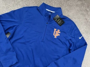 Nike Florida Gators Golf Therma Fleece Pullover Blue UF Men's Large Stitched New - Picture 1 of 8