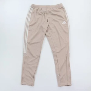 Pantalones deportivos Adidas para hombre grandes calce regular pierna cónica beige cremallera tobillos - Imagen 1 de 13