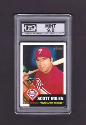 2002 Topps Heritage #246N Scott Rolen [SP] [Night] - PGC 9.0 [Mint] - Image 1 of 2