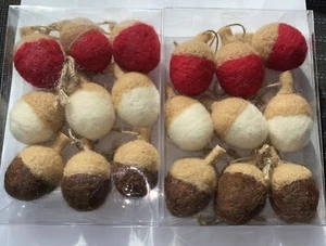 2 Paquetes de Fieltro Mini Bellota Navidad Adornos Hadas Bosque Otoño Decoración 18 ct - Imagen 1 de 2