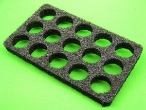 Pelican 1050 foam holds 15 C cells battery storage insert fits 1050 case - Picture 1 of 1