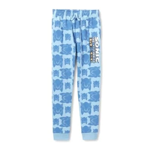 Sonic the Hedgehog Boys Blue Sweatpants Jogger Pants 4-5 XS, 8 Medium, 12-14 L - Picture 1 of 1