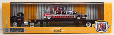 M2 Machines R11 Auto Haulers 1958 Chevrolet LCF & 58 Stretched Impala Limo 14-01 - Image 1 of 4