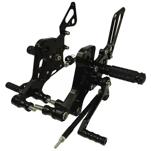 Nero pedane arretrate poggiapiedi rearset per DUCATI Monster 800 S2R S4 S4R S4RS - Picture 1 of 6
