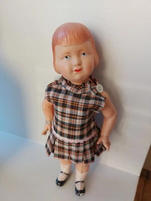 Vintage Jeanne Arco Petitcollin Celluloide 25 CM - Immagine 1 di 4