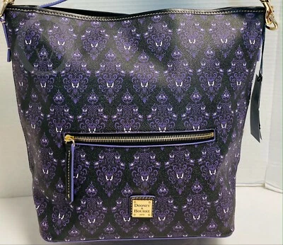 NWT*Dooney & Bourke*Disney Parks*2020*Haunted Mansion Wallpaper HOBO* 21103o - Image 1 of 4