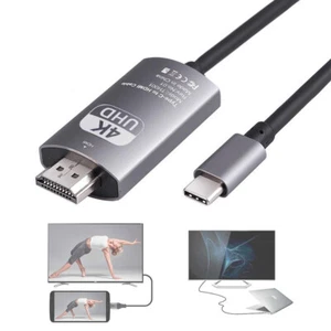 A77C Usb-C Sur HDMI Câble Adaptateur 4K 1,8m, HDTV Projecteur Moniteur USB 3.1 C - Photo 1 sur 11