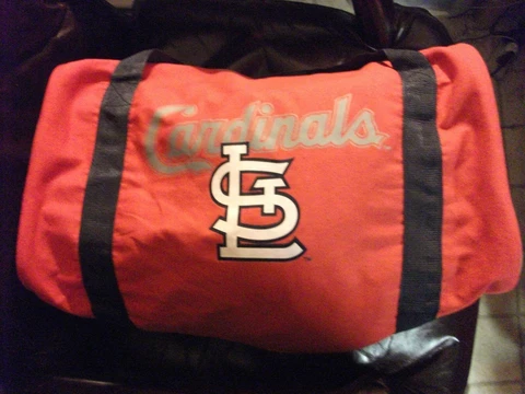St Louis Cardinals Duffel Bag Gym Bag Overnight Bag 20x10x10 MLB Cover
