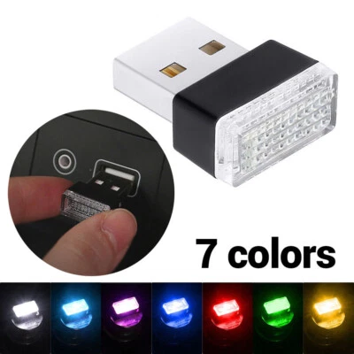 Mini USB LED Light For Mac PC Laptop Neon Night Car Interior Ambient Bulb Lamp  - Image 1 of 4