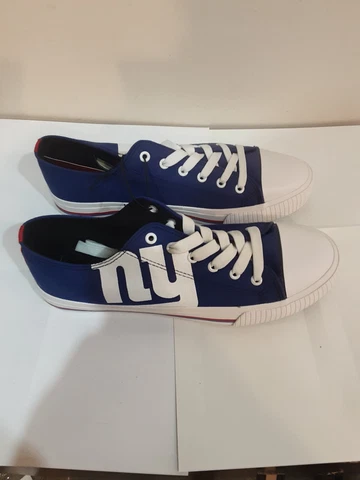 NEW YORK GIANTS NFL MENS FOCO LOW TOP CANVAS SNEAKERS/SHOES SIZE 9 Cover