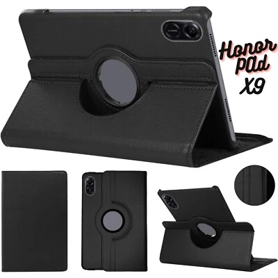 For HONOR Pad X9 X8 Pro 11.5 in (2023) Leather 360 Rotating Stand Cover Case