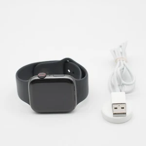 Apple Watch Series 5 44mm Space Gray Aluminum Case with Black Sport Band - M/L - Zdjęcie 1 z 7