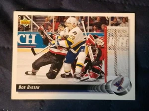 1992-93 Upper Deck Blues Hockey Card #181 Bob Bassen - Picture 1 of 2