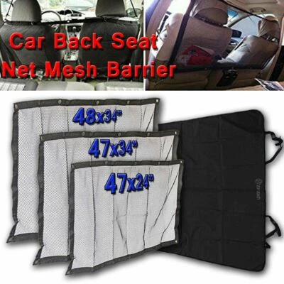 Zone Tech Back Seat Car Pet Mesh Net Cage Barrier Dog Blanket Hammock Mat Safety