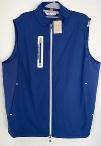 Peter Millar Weste Golf Herren Blau L Hyperlight Fuse Wind/Wasserabweisend Sport - Bild 1 von 9