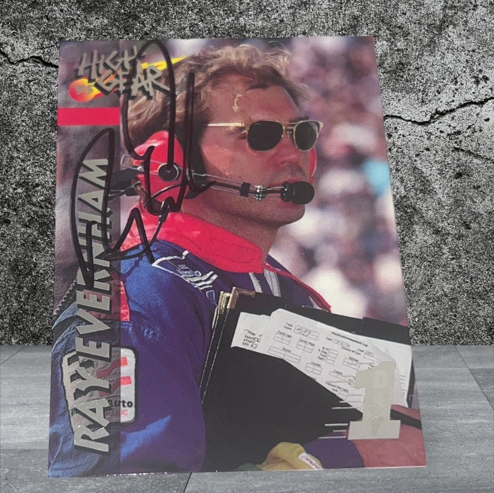 Ray Evernham 1995 WHEELS HIGH GEAR #43 DAY 1 autographed VINTAGE NASCAR HOF card - Image 1 of 1