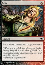 4x Scar MTG Shadowmoor NM Magic Regular