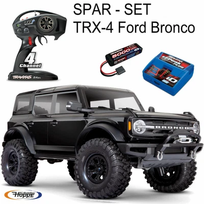 Traxxas TRX-4 Ford Bronco 2021 Nero + 5000 MAH Batteria Lipo + Id-Ladegerät - Immagine 1 di 4