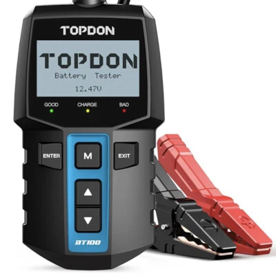 🔥TOPDON BT100 Battery Tester for Car 12V Load Tester Charging System Analyzer - Image 1 of 4