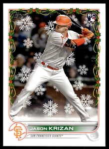 Jason Krizan 2022 Topps Holiday E RC #HW29 San Francisco Giants