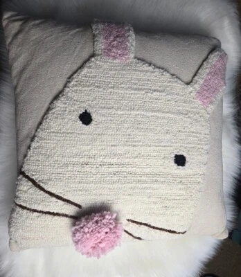 mud pie 18x18 bunny pillow - Image 1 of 4