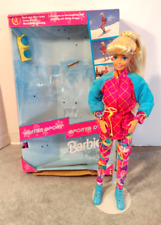 Winter Sport Barbie/Loose with Box/Tri Lingual Box/Bend & Move Body/1994/Mattel