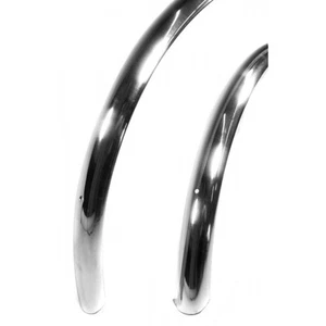 Velo Orange Smooth Polished Alloy Mudguards 700C x 37mm, 45mm silver 38mm Black - Picture 1 of 5