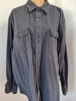 Mens Timberland 3XL Fleece Gray Button Front Shirt Long Sleeve - Image 1 of 4