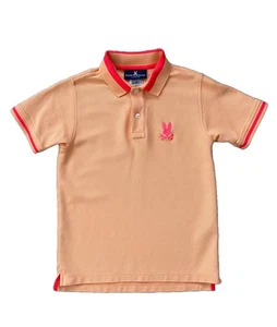 Kids  Boys Psycho Bunny Shaw Polo (Sunset Sky) Size Medium 10/12 - Picture 1 of 8