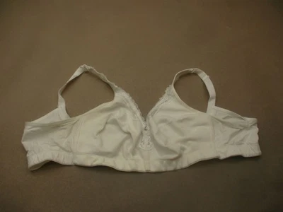 Sujetador minimizador sin forro inalámbrico mezcla de algodón blanco 48B Cathertines para mujer 10K Foto 1 de 4