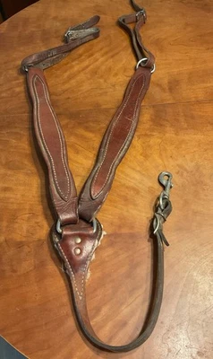 Leather  Breast Collar, Needs A Good Cleaning - Image 1 of 4