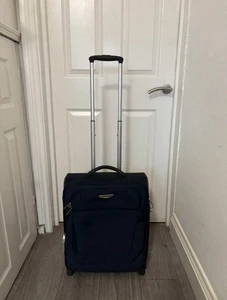 Samsonite Cabin Size Soft Shell Suitcase Pull Along With Lock - Picture 1 of 8