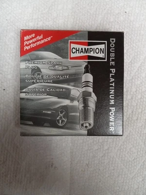 New Set of 4 CHAMPION Double Platinum Power Premium Spark Plug 7034 - Image 1 of 4