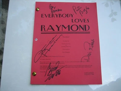 EVERYBODY LOVES RAYMOND TABLE DRAFT AUGUST 24th 2004 SIGNED BY ENTIRE CAST - Image 1 of 4