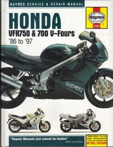 HONDA VFR750,VFR700,VFR750F,VFR700F V-FOUR HAYNES MANUAL 1986-1997 "HARDBACK" - Picture 1 of 1