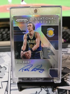 RICK BARRY 2019-20 Panini Prizm Sensational Signatures Silver Auto #SS-RBY - Picture 1 of 3