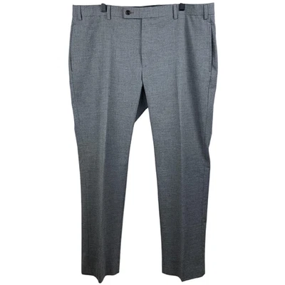 Lauren Ralph Lauren Pants Mens 38x30 Gray Dress Slacks Stretch Micro Check Plaid - Image 1 of 4