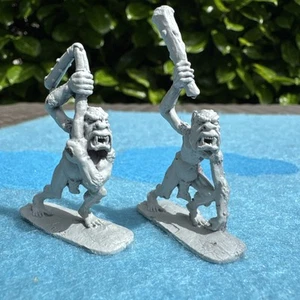 2 Trolls Job Lot  Vintage Ral Partha ES63 Metal Preslotta Troll Troggoth - Picture 1 of 4