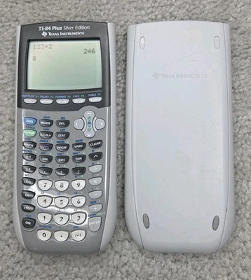 Texas Instruments TI-84 Plus Silver Edition Graphing Calculator Fresh Batteries! - Image 1 of 4