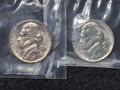 1987 P and D Jefferson Nickel Uncirculated - Image 1 of 2