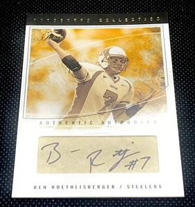 Ben Roethlisberger 2004 Fleer Rookie Autograph Collection Jersey Match #7/25 1/1 - Picture 1 of 4