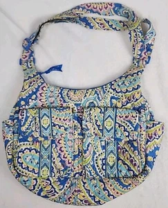 VERA BRADLEY Capri Blue Cargo Sling Purse Adjustable Crossbody Strap Retired - Picture 1 of 6