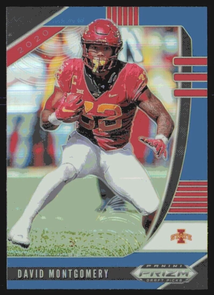 DAVID MONTGOMERY 2020 PANINI PRIZM DRAFT BLUE - Image 1 of 1