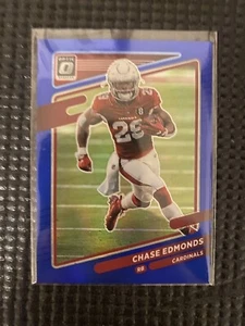 2021 Donruss Optic #179 Chase Edmonds /179 Cardinals Blue Prizm - Picture 1 of 2